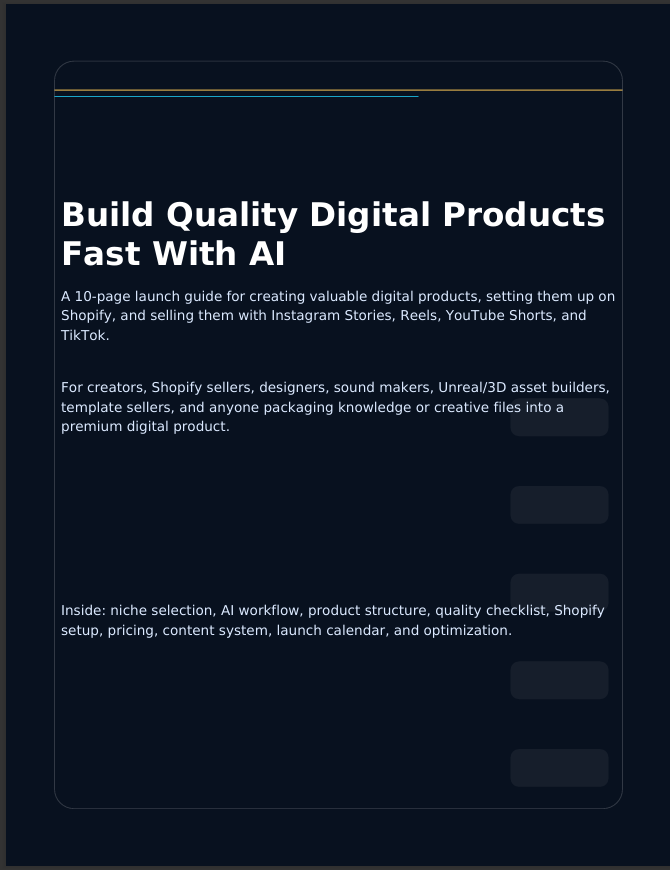 E-commerce Profit with Digital Products & AI