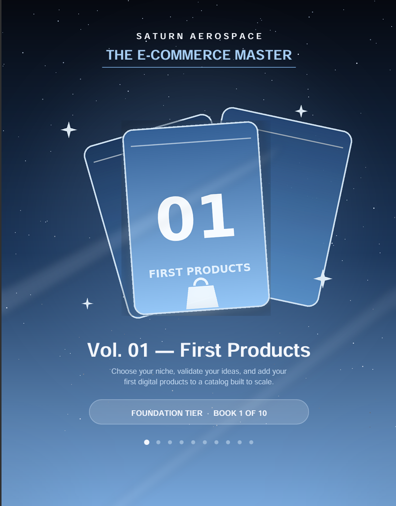 The E-Commerce Master Vol. 01: First Products — Digital Product Startup Guide (15-Page PDF)
