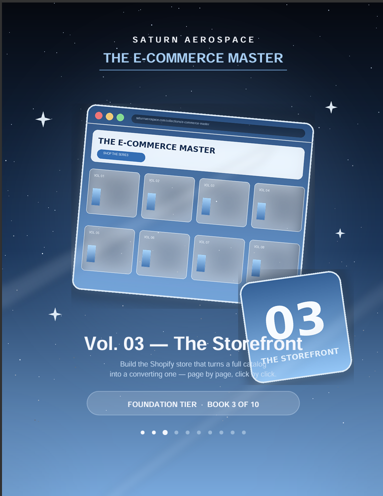 The E-Commerce Master Vol. 03: The Storefront — Shopify Conversion System (15-Page PDF)