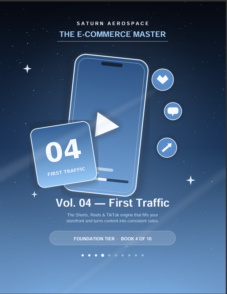 The E-Commerce Master Vol. 04: First Traffic — Shorts, Reels & TikTok Sales System (15-Page PDF)