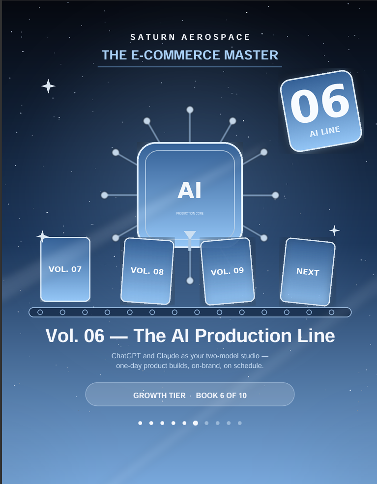 The E-Commerce Master Vol. 06: The AI Production Line — ChatGPT & Claude Product System (15-Page PDF)