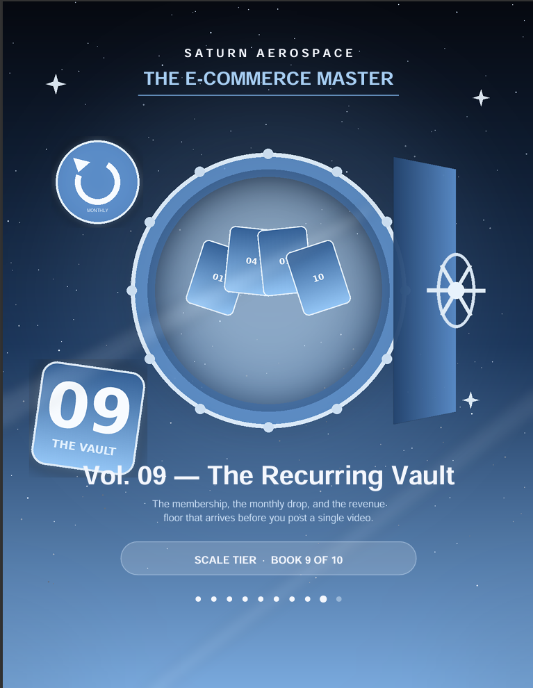 The E-Commerce Master Vol. 09: The Recurring Vault — Membership & Subscription Revenue System (15-Page PDF)