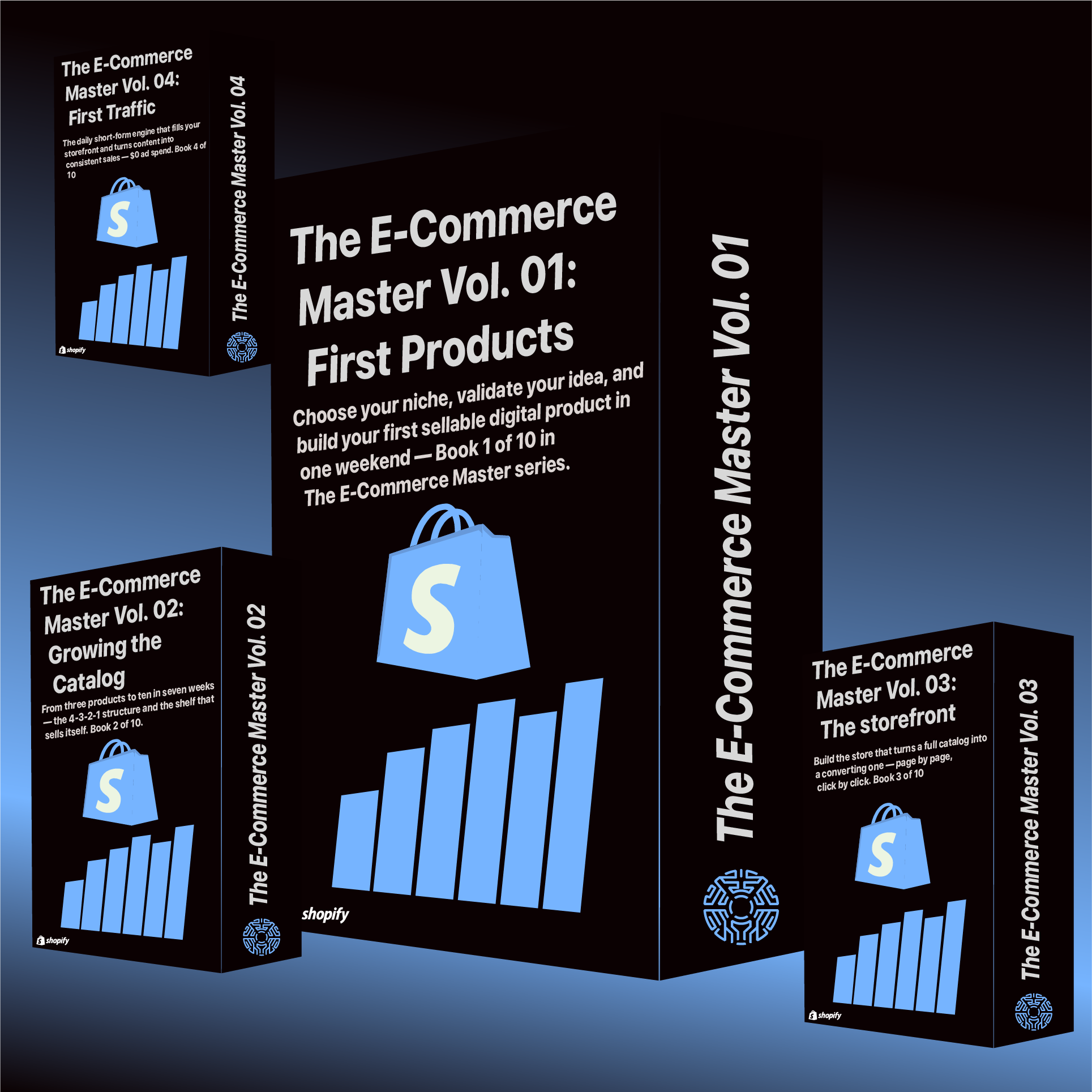 The Foundation Bundle — E-Commerce Master Vols. 01–04 (Four 15-Page PDFs)